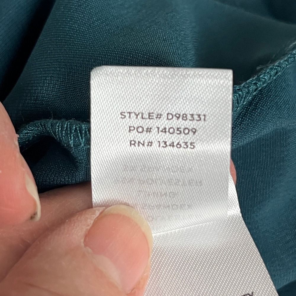 Lulus Women Quite Likely Teal Satin Wrap Dress XS Formal Cocktail Going Out HOCO - Picture 11 of 15